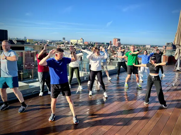 Senior Consultant of Booleans, Yashpreet doing a sport class